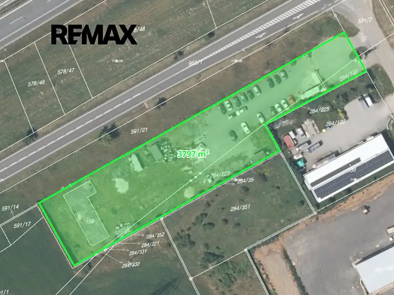 Prodej komerčního pozemku 3797 m², Chlustina – náhled fotky 2