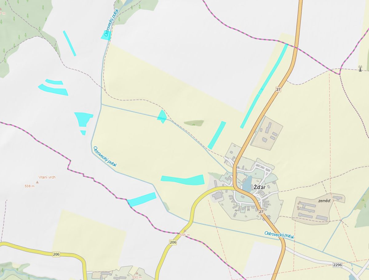 Prodej pole 44456 m²
