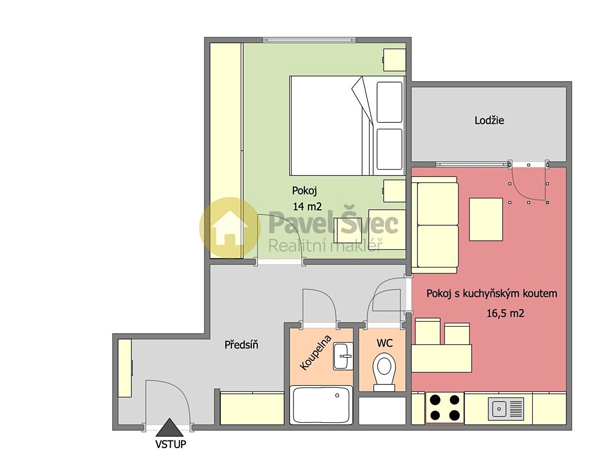 Pronájem bytu 1+1 43 m² – fotografie 5