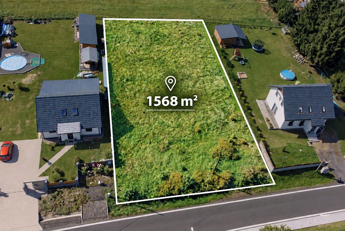 Prodej stavebního pozemku 1568 m²