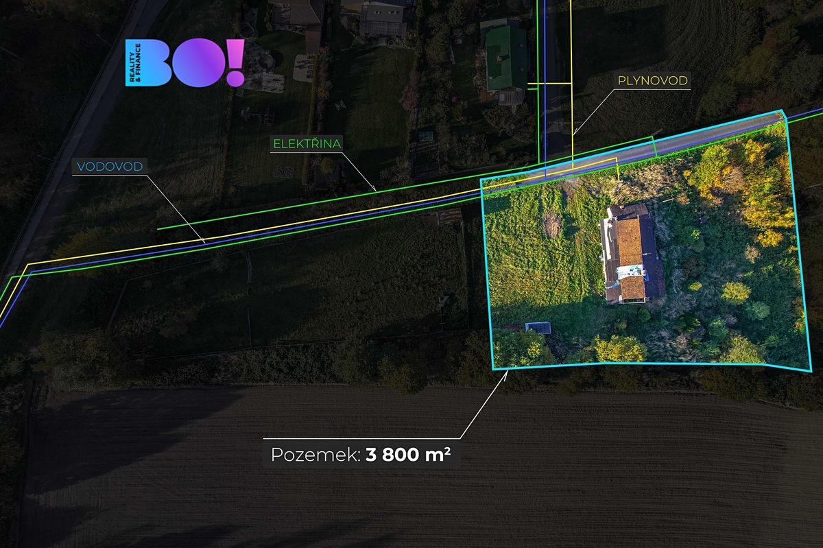 Prodej rodinného domu 152 m², pozemek 3800 m²