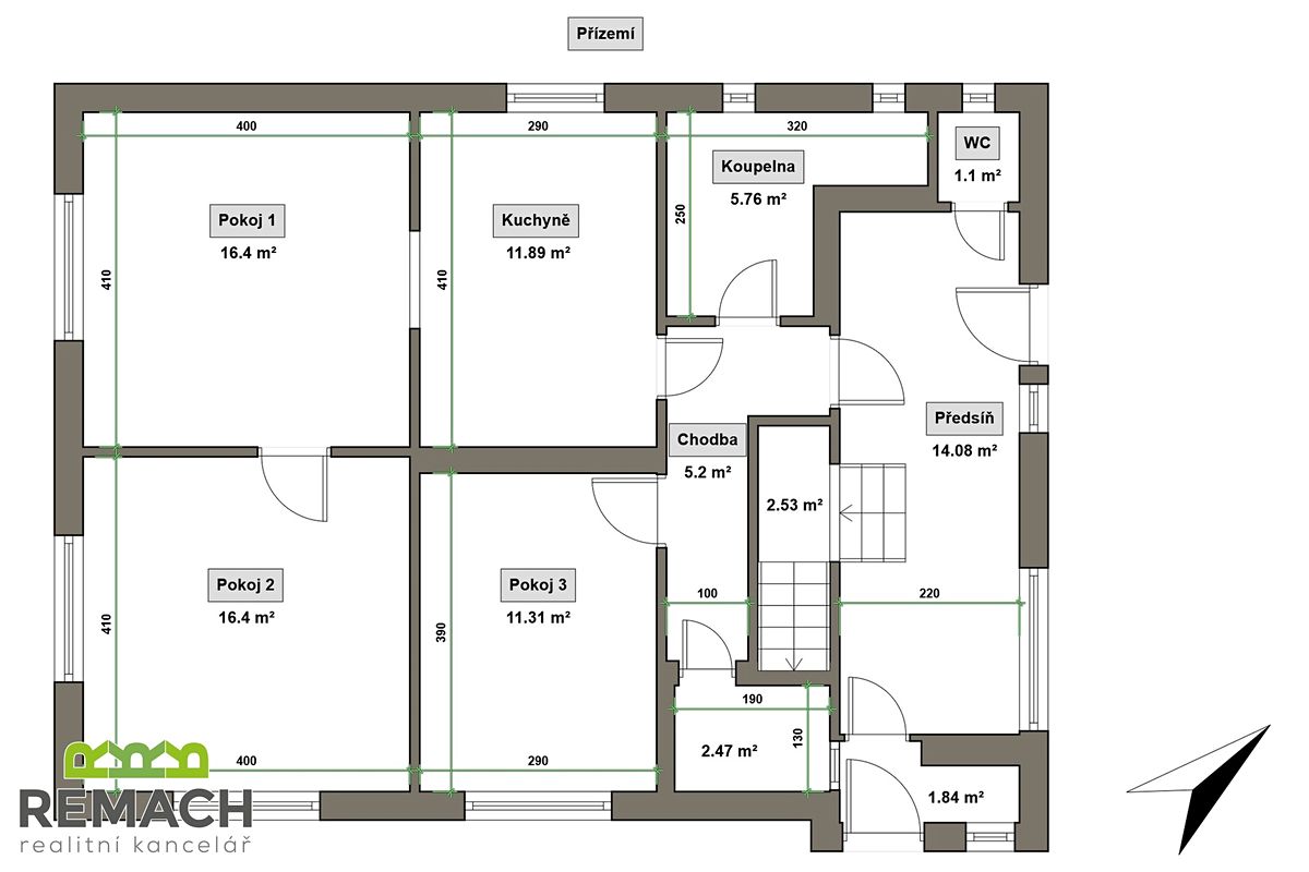 Pronájem bytu 3+1 89 m² – fotografie 2