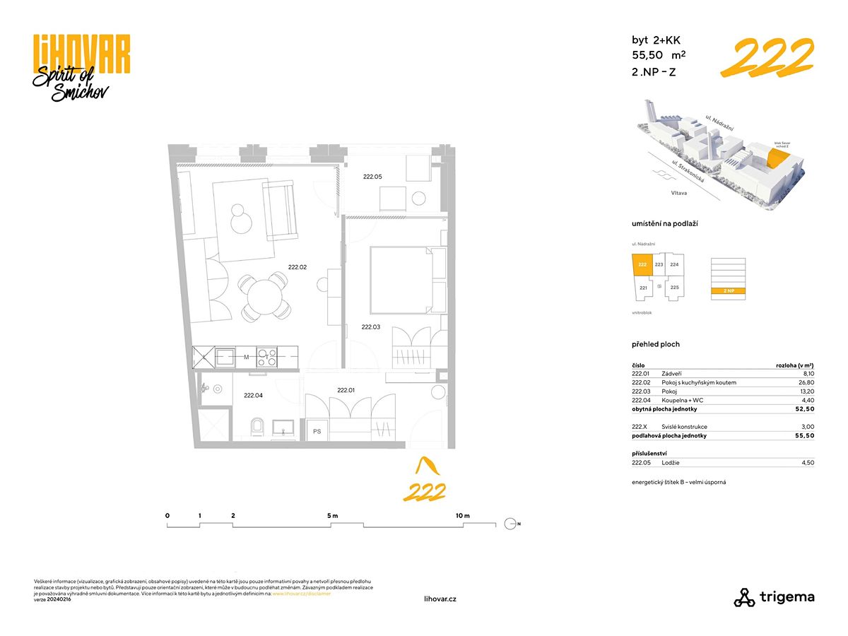 Pronájem bytu 2+kk 55 m² – fotografie 5