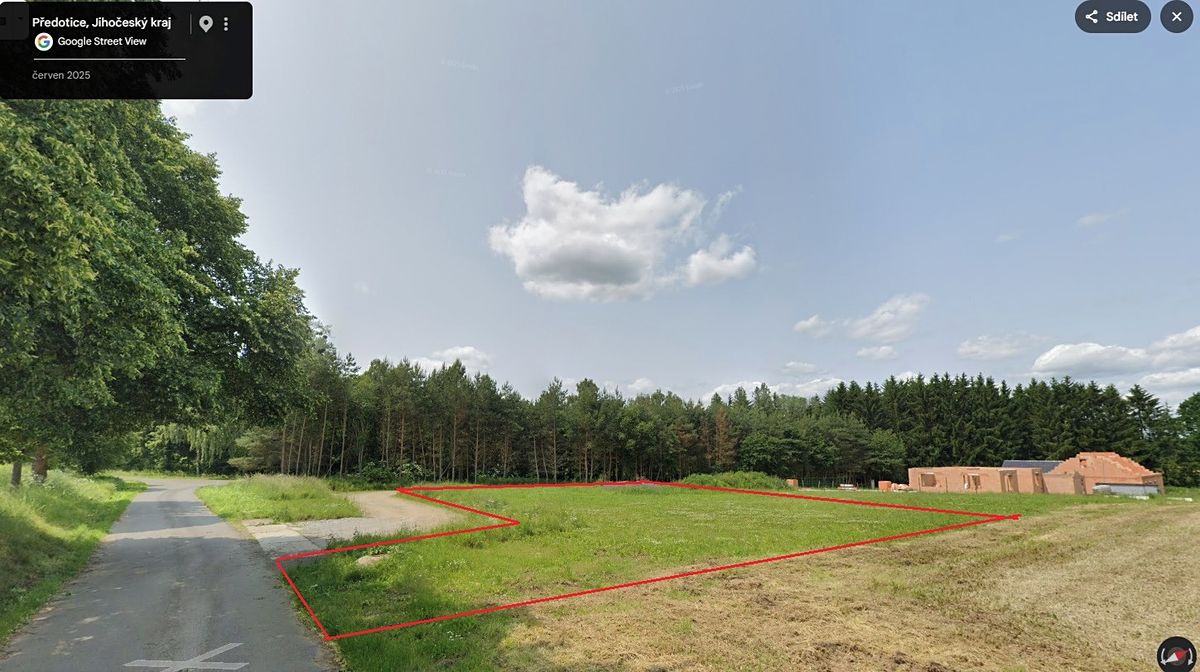 Prodej stavebního pozemku 1893 m²