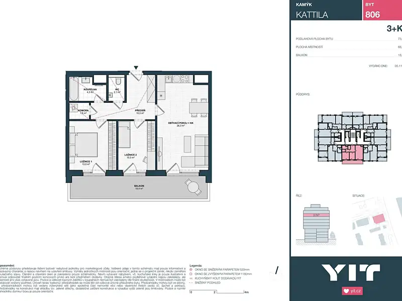 Prodej bytu 3+kk 68 m², Praha – náhled fotky 2