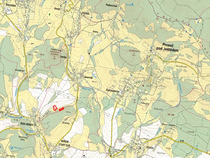 Prodej pole 10933 m², Proseč pod Ještědem – náhled fotky 2