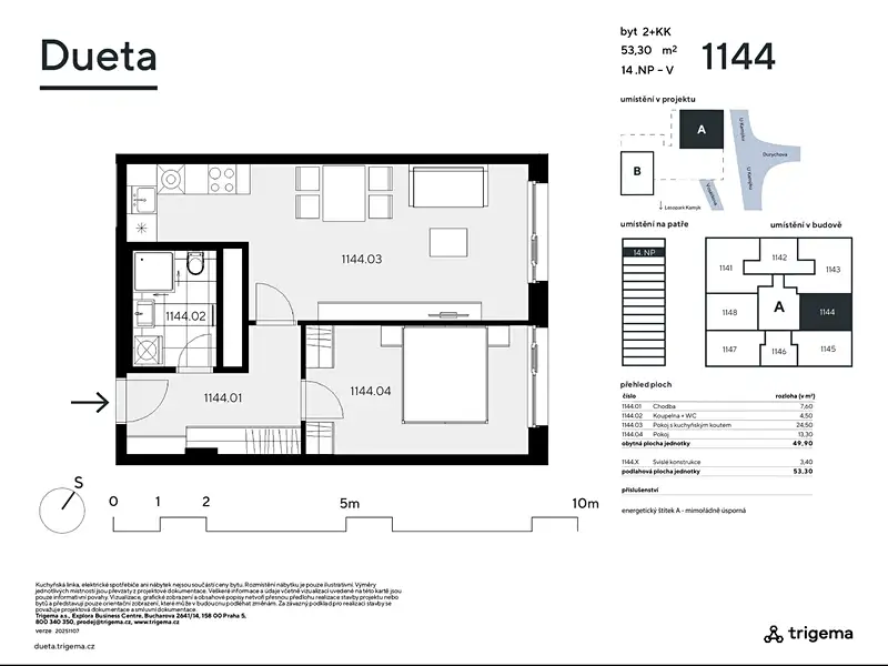 Prodej bytu 2+kk 50 m², Praha – náhled fotky 3