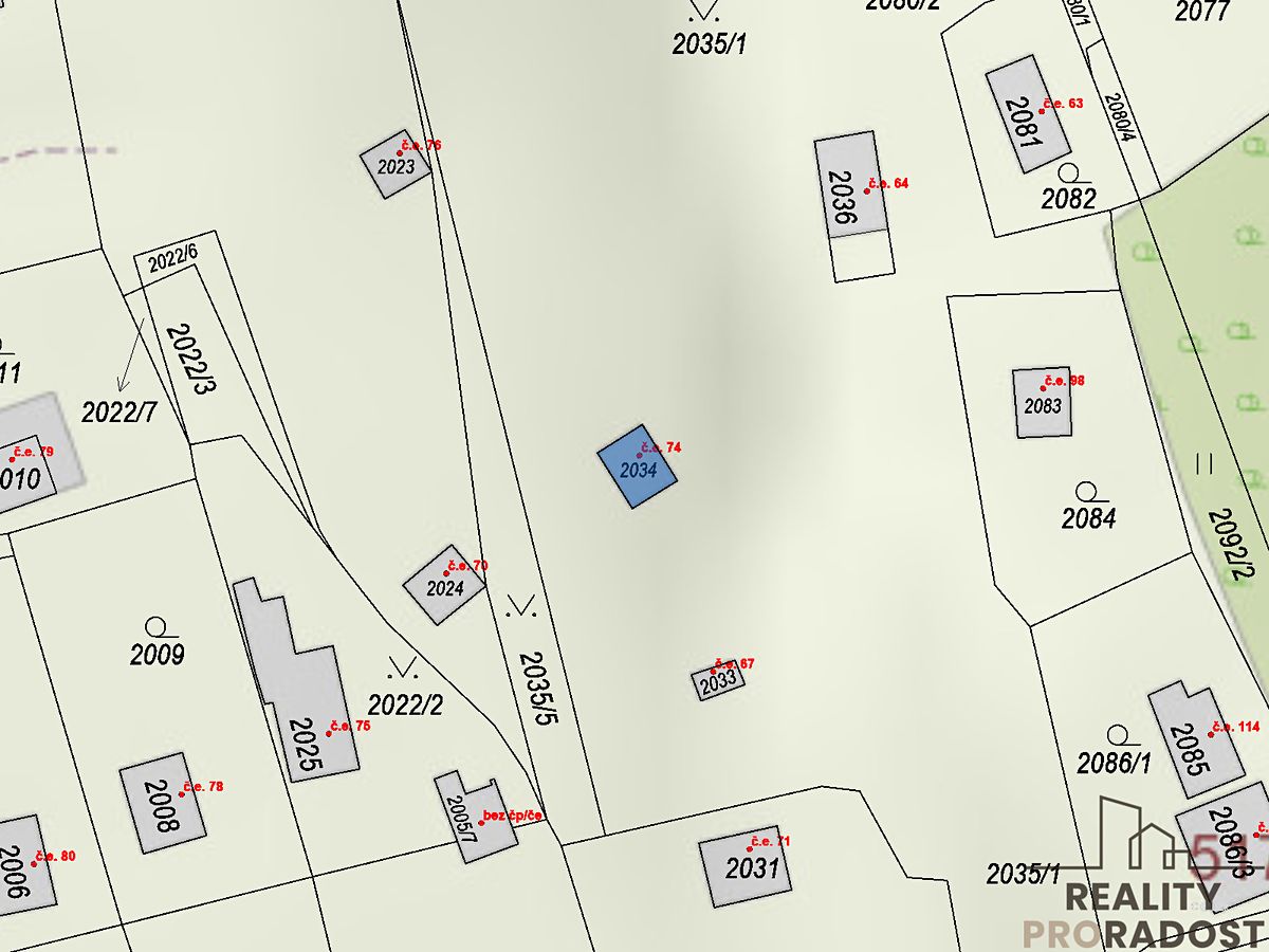 Prodej stavebního pozemku 4500 m² – fotografie 2