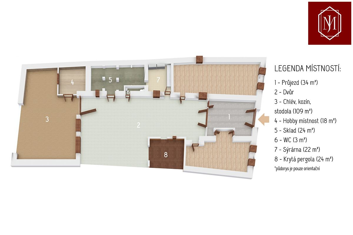 Pronájem zahrady 896 m² – fotografie 4