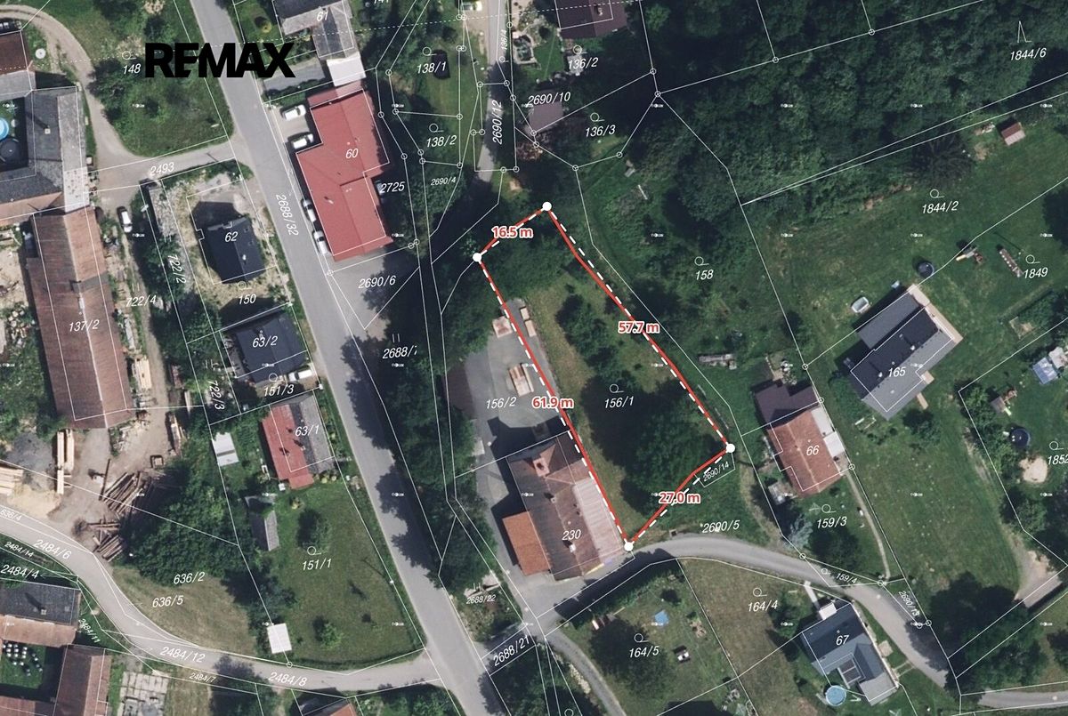 Prodej stavebního pozemku 1222 m²