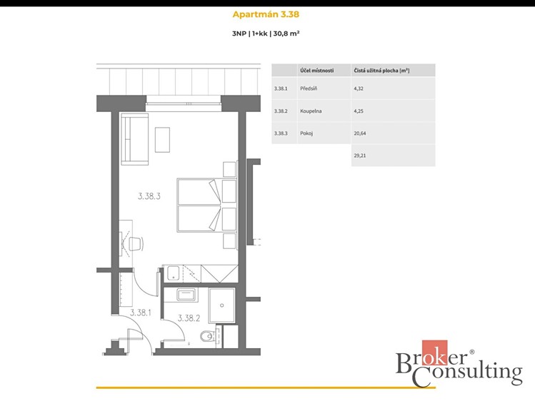 Prodej bytu 1+kk, 30 m² (4 z 8)