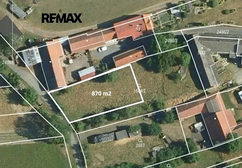 Prodej stavebního pozemku 870 m², Bernartice – náhled fotky 2