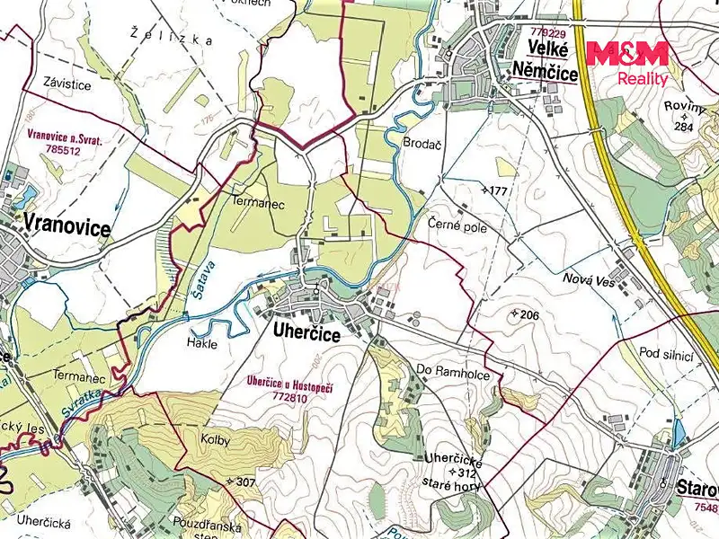 Prodej pole 574 m², Uherčice – náhled fotky 3