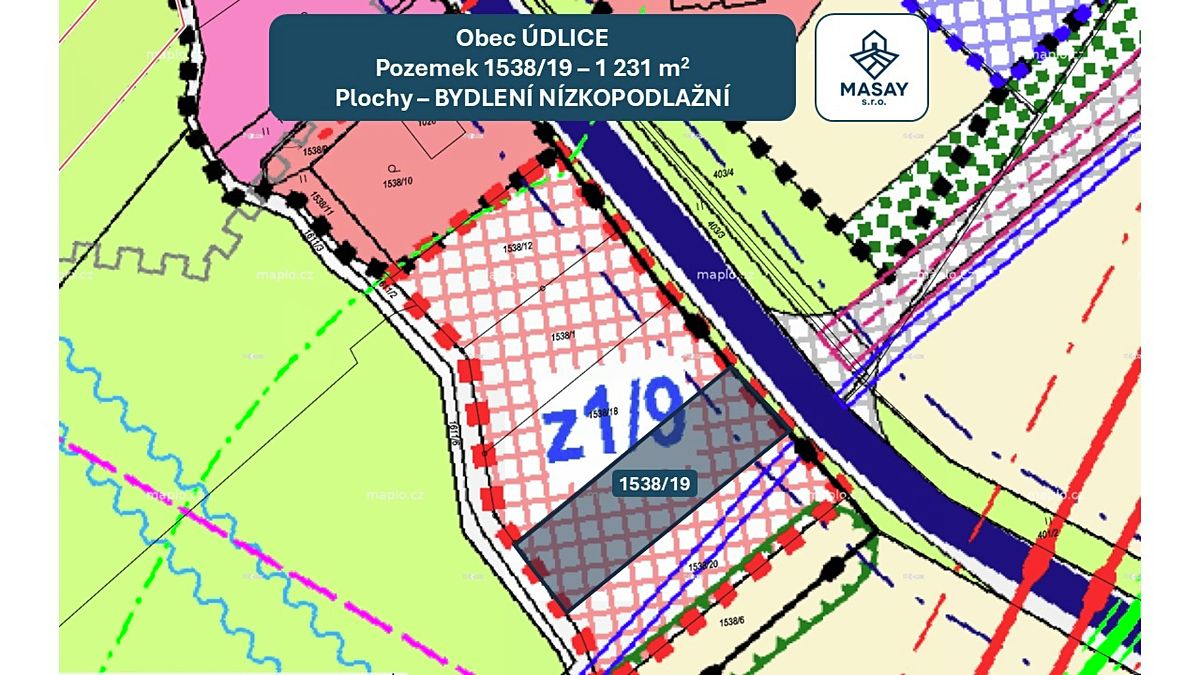 Prodej stavebního pozemku 1231 m² – fotografie 2