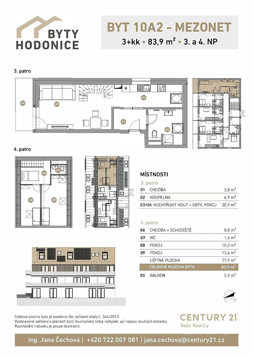 Prodej bytu 3+kk 78 m² – fotografie 4