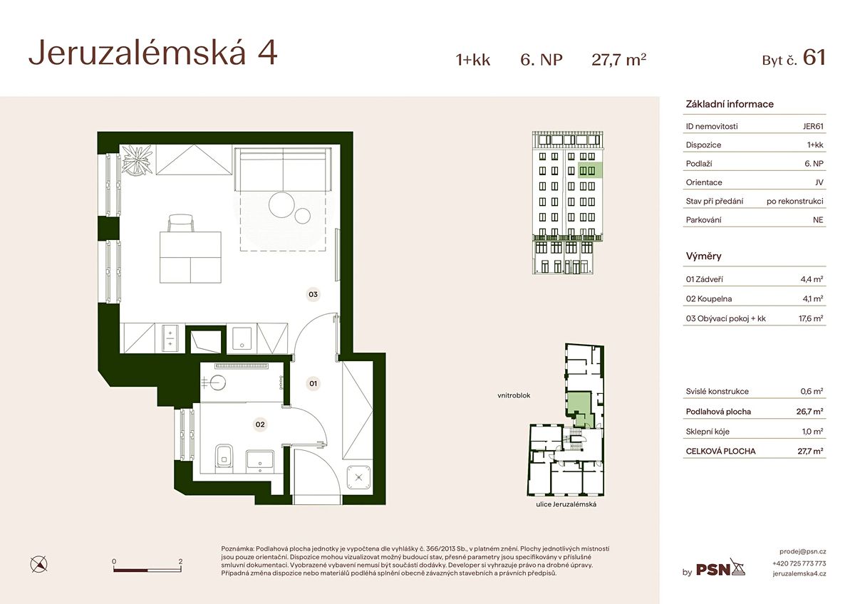 Prodej bytu 1+kk 26 m² – fotografie 2