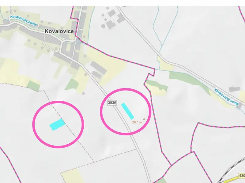 Prodej pole 20288 m², Kovalovice – náhled fotky 1