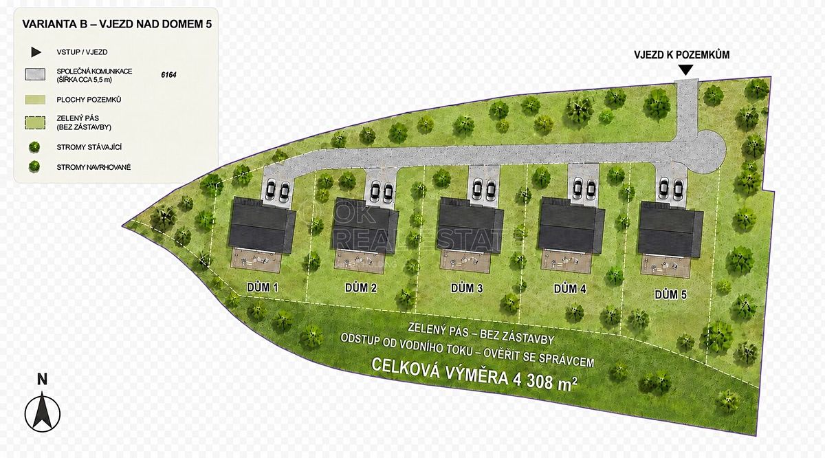 Prodej stavebního pozemku 4308 m² – fotografie 2
