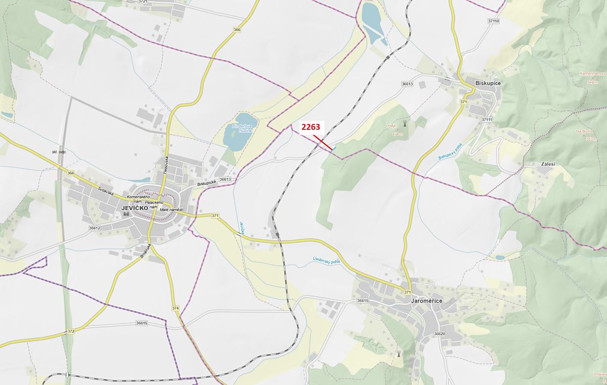 Dražba lesa 658 m², Biskupice – fotka 1 z 3