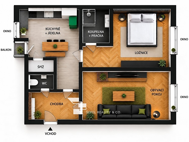 Квартира 2+1 на продаж, 59 м² (24 з 24)