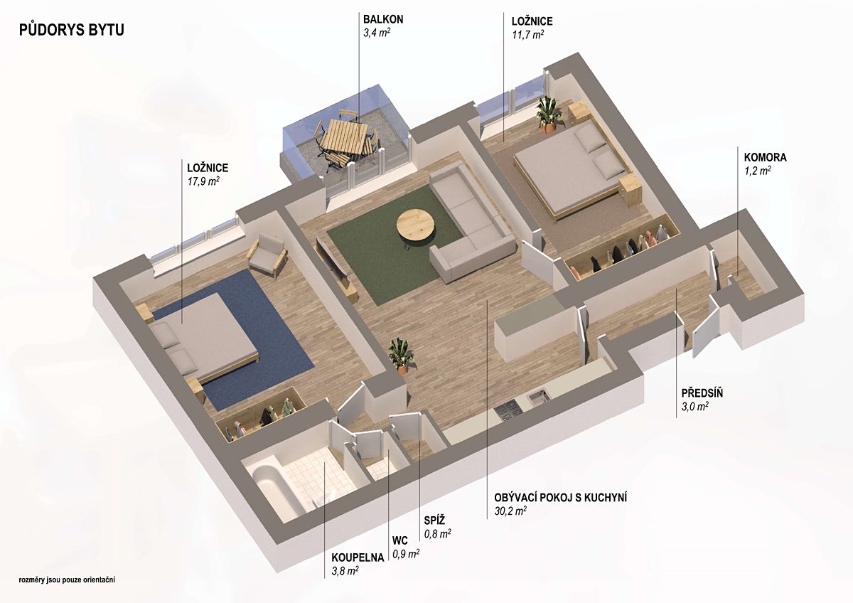 Prodej bytu 3+kk 80 m² – fotografie 4