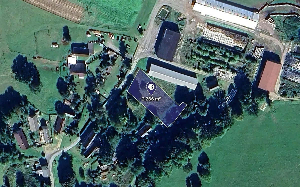 Prodej stavebního pozemku 2266 m²