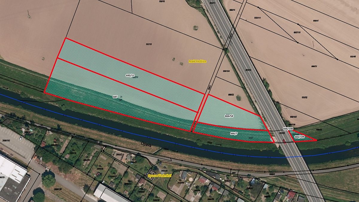 Prodej pole 10068 m², Opava – fotka 1 z 3