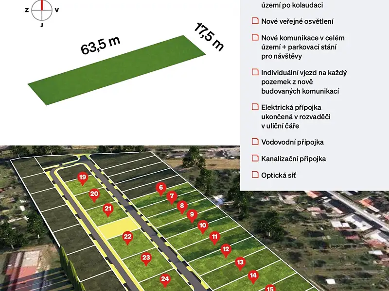 Prodej stavebního pozemku 1081 m², Štarnov – náhled fotky 2