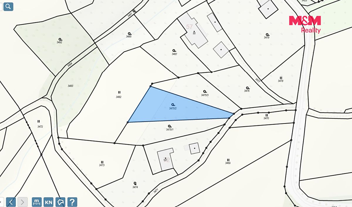 Prodej stavebního pozemku 1259 m² – fotografie 3