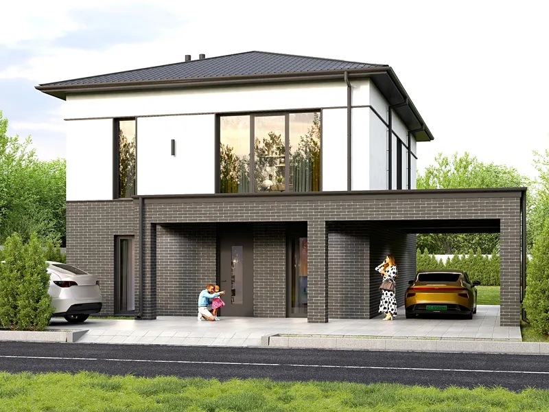 Jednotka 4+kk, A1B, 168 m², pozemek 302 m², Praha-východ, Světice, Na Lada