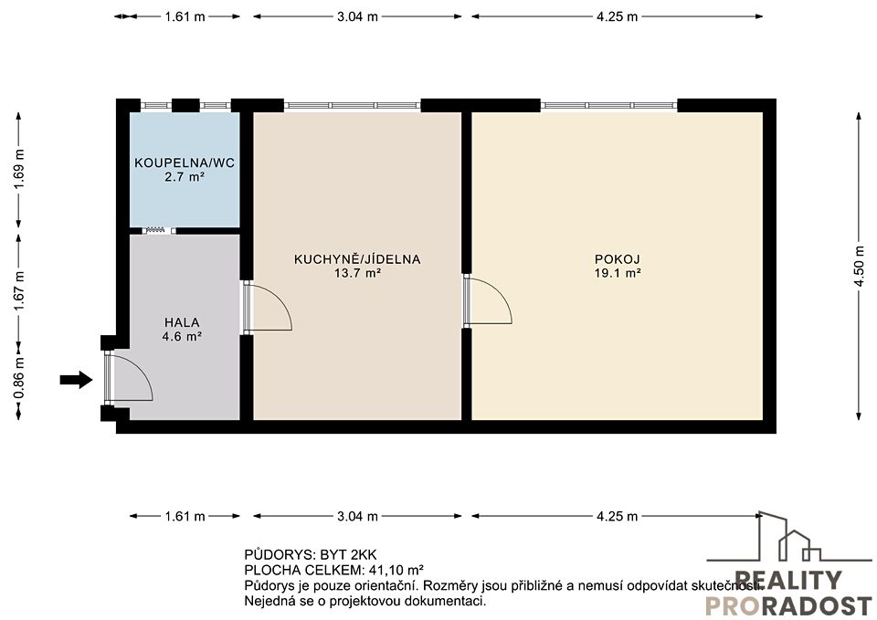 Prodej bytu 2+kk 41 m² – fotografie 2