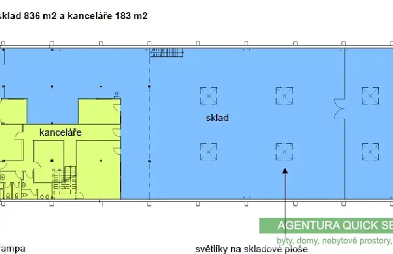 Pronájem skladového prostoru 1395 m², Praha – náhled fotky 3
