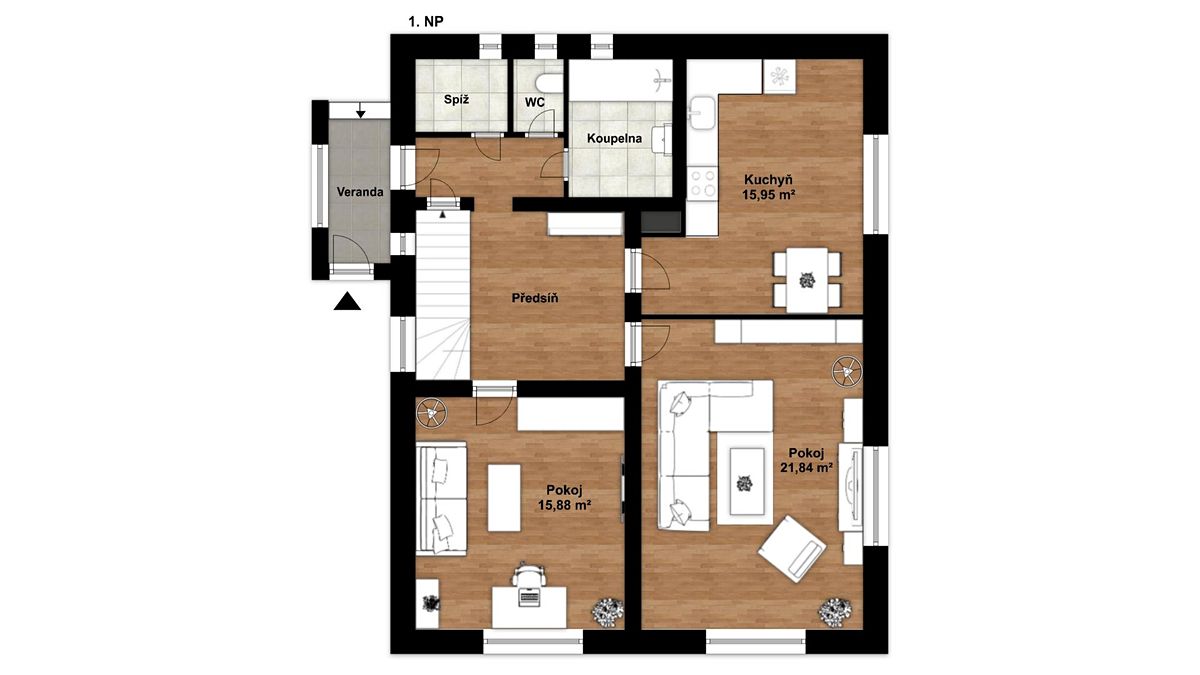 Pronájem rodinného domu 250 m², pozemek 390 m² – fotografie 3