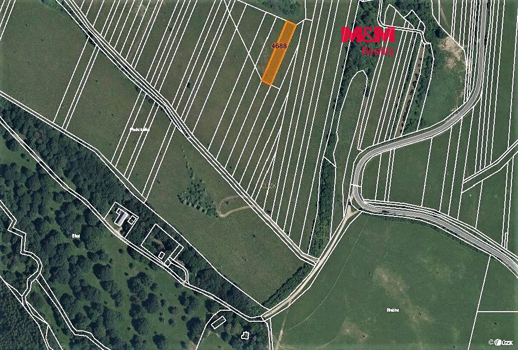 Prodej louky 735 m², Korytná – fotka 1 z 3