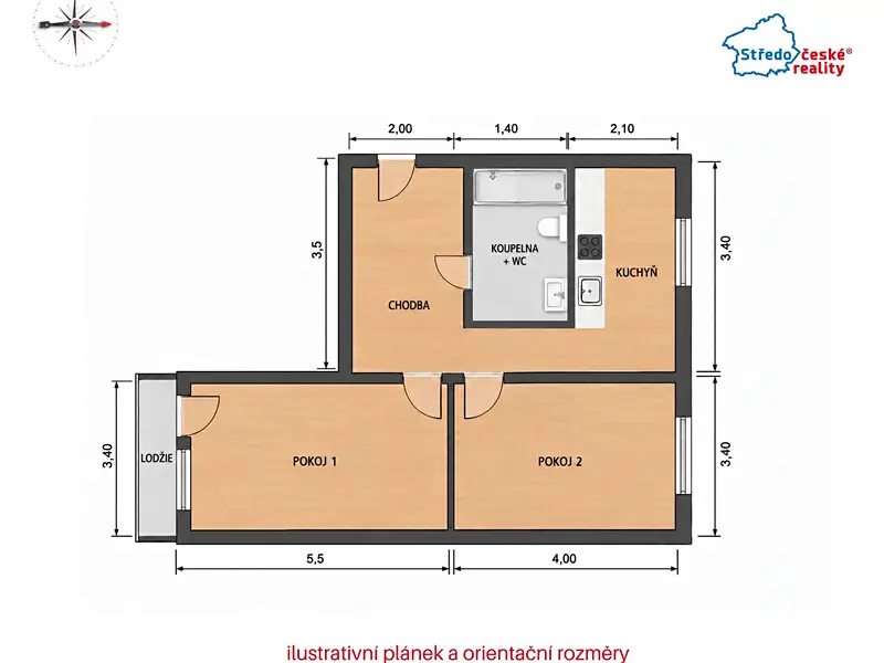 Prodej bytu 2+1 52 m², Praha – náhled fotky 2