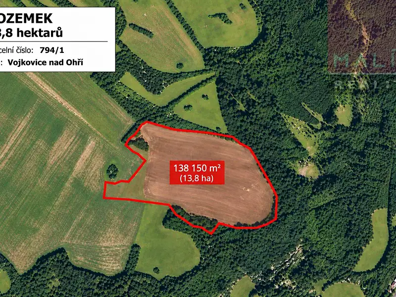 Prodej pole 138150 m², Vojkovice – náhled fotky 3
