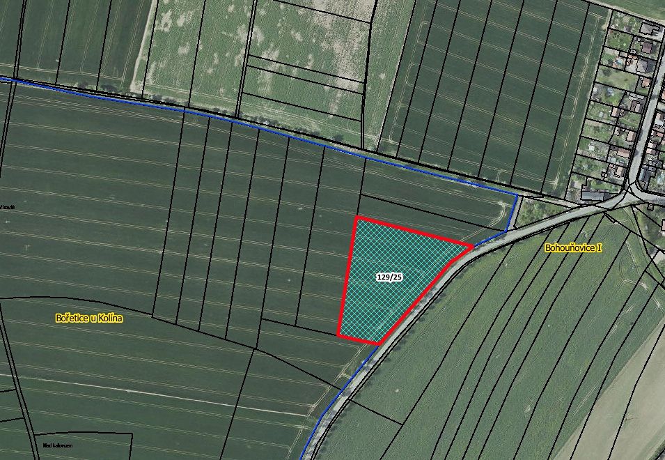 Prodej pole 7209 m², Červené Pečky – fotka 1 z 3