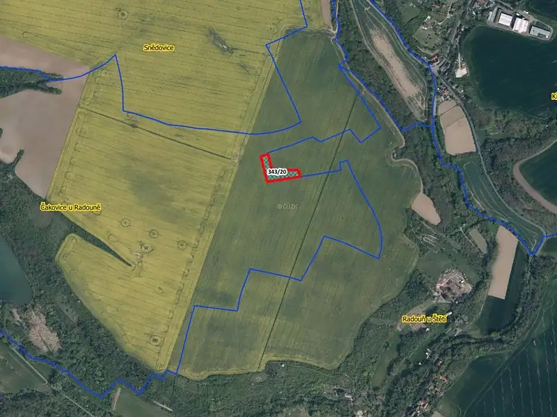 Prodej pole 4225 m², Štětí – náhled fotky 2