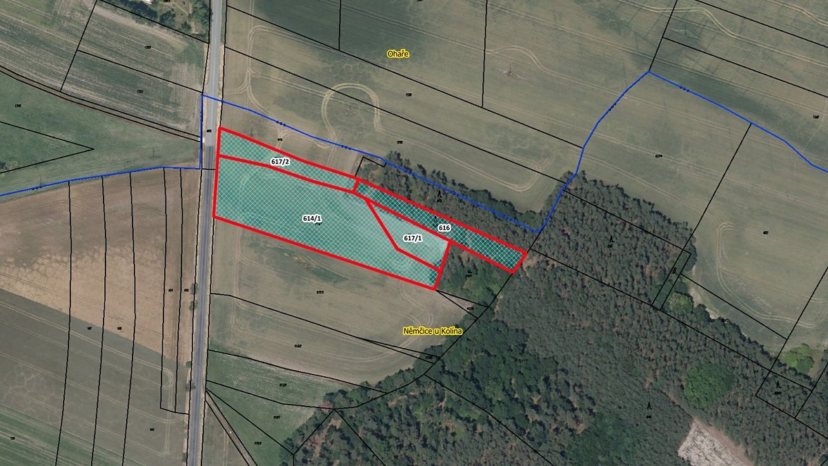 Prodej pole 8709 m², Němčice – fotka 1 z 3