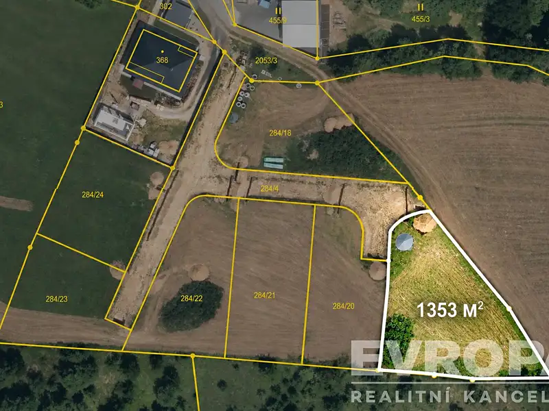 Prodej stavebního pozemku 1353 m², Soutice – náhled fotky 1