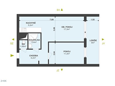 Квартира 2+kk на продаж, 46 м² (3 з 25)