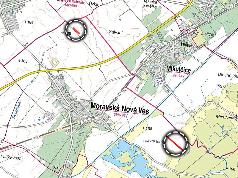 Prodej pole 5594 m², Moravská Nová Ves – náhled fotky 3
