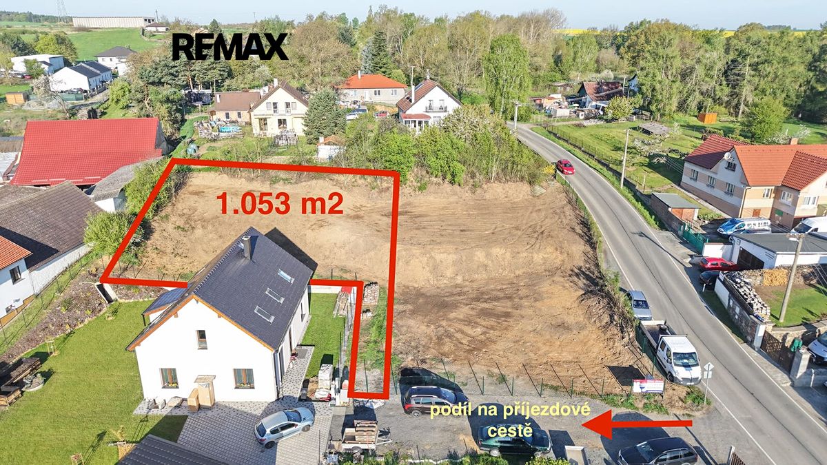 Prodej stavebního pozemku 1053 m²