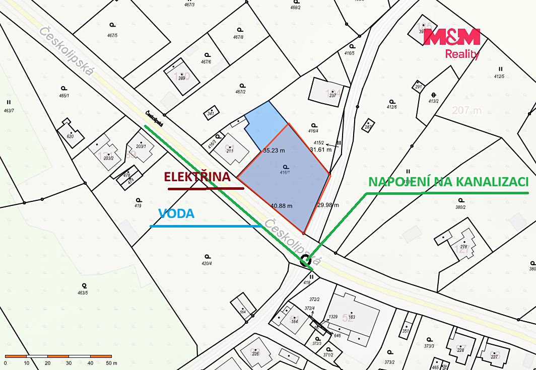 Prodej stavebního pozemku 1141 m² – fotografie 3