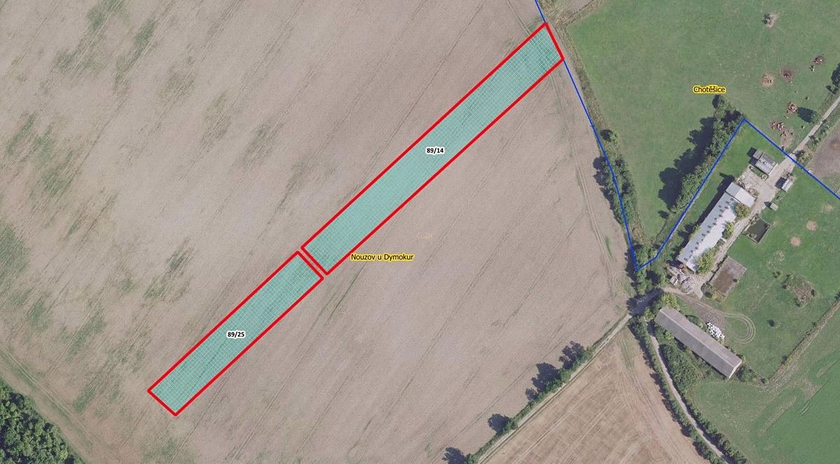 Prodej pole 9963 m², Chotěšice – fotka 1 z 3