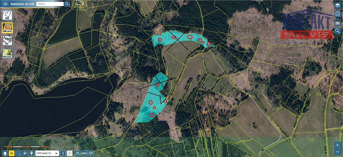 Prodej lesa 20620 m², Studená – fotka 1 z 3