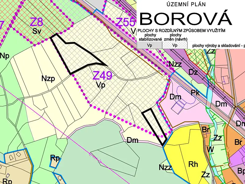 Prodej komerčního pozemku 4941 m², Borová – náhled fotky 3