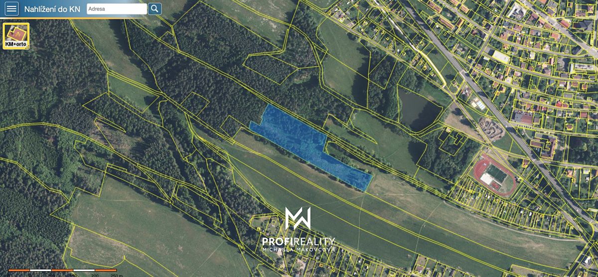 Prodej lesa 16805 m²