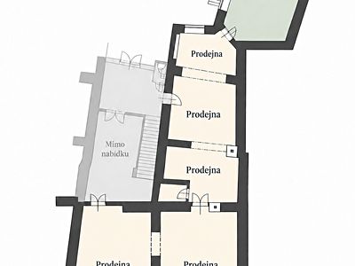 Pronájem obchodního prostoru 170 m²