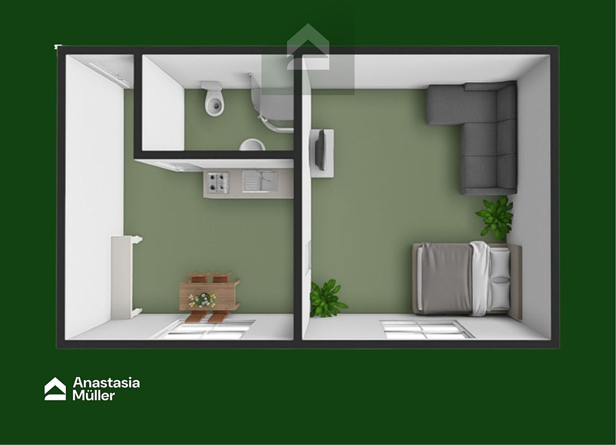 Pronájem bytu 1+1 33 m² – fotografie 2
